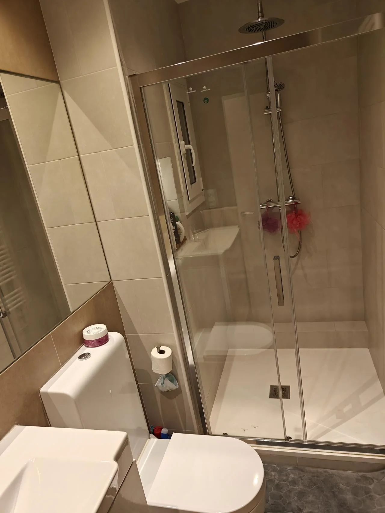 El baño, con ducha